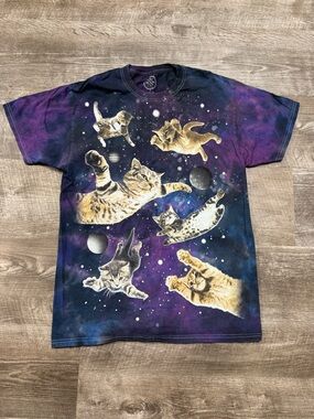 DOM Galaxy Cats T-Shirt Size Medium